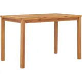 vidaXL Gartentisch 120 x 70 x 77 cm Teak Massivholz Braun