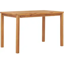 vidaXL Gartentisch 120 x 70 x 77 cm Teak Massivholz Braun