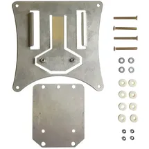 bcr components Enduro Kennzeichenhalter ausziehbar Schwarz mit Schrauben