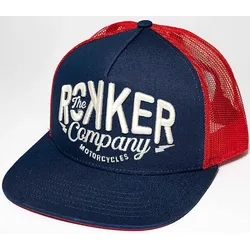 Rokker Snapback Trucker Kappe, rot-blau für Männer