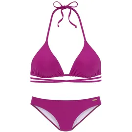 Bruno Banani Triangel-Bikini Damen Lila 34 Cup C/D