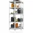 Juskys Eckregal Metall 180 x 70 x 40 cm Silber