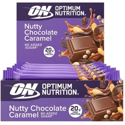 Optimum Nutrition Fruit & Nut Crisp Bar (10x70g) Nutty Chocolate Caramel One Size