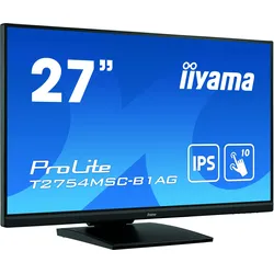 iiyama ProLite T2754MSC-B1AG Computerbildschirm 68,6 cm (27") 1920 x 1080 Pixel Full HD LED Touchscreen Multi-Nutzer Schwarz