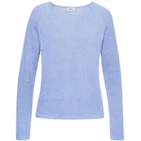 Buffalo V-Ausschnitt-Pullover Damen blau meliert Gr.32/34