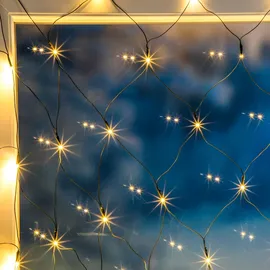 Gravidus 160 LED Lichternetz warmweiß 320x150 cm