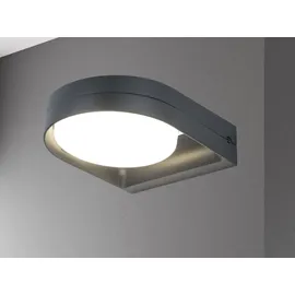 Lutec Außenwandleuchte Aluminium 5 x 16 x 20 cm 1 Stück grau
