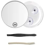 xutong 20X vergrößerungsspiegel, Vergrößerungs-Makeup-Spiegel, mit Saugnapf und Pinzette, Schminkspiegel,Weiß