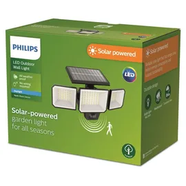 Philips Solarleuchte Kunststoff 16,8 cm inkl. Bewegungsmelder schwarz