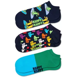 Happy Socks Sneaker-Socken 3er Pack Mehrfarbig 36-40