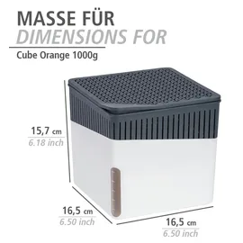 Wenko Raumentfeuchter Cube Nachfüllpack 1000 g Orange