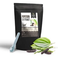 Schwarzer Pfeffer Extrakt | 20g Pulver 98% Piperin | ohne Zusatzstoffe | hochdosiert, 100% vegan & in Deutschland abgefüllt (20g)