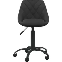 vidaXL Bürostuhl Samt Schwarz
