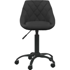 vidaXL Bürostuhl Samt Schwarz