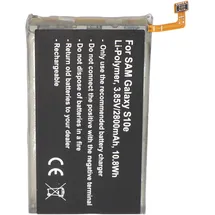 AccuCell Akku passend für Samsung Galaxy S10e Li-Polymer 3,85V 2800mAh 10,8Wh built-in ohne Werkzeug