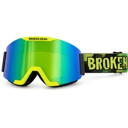 Broken Head MX-Brille Magnetic-Regulator Grün Verspiegelt