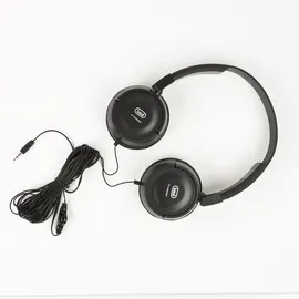 Trevi HTV 649 B Stereo-TV-Kopfhörer mit bequemem und leichtem Kabel, integrierte Lautstärkeregler, hohe akustische Qualität, Impedanz 32 Ohm, Empfindlichkeit 94 dB und Frequenz bis zu 22 kHz