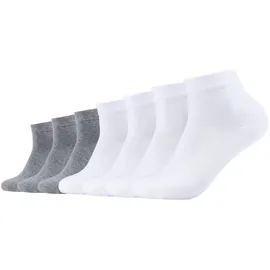 CAMANO ca-soft Sneakersocken 7er Pack Grau/Weiß 39-42