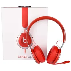 Beats EP On Ear Kopfhörer 3,5 mm Mikofonfunktion Remoute Talk IOS Headset ROT