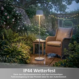 NORTHPOINT LED Solar Stehleuchte 122cm warmweiß