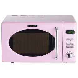 Wolkenstein Mikrowelle WMW720 SP - pink, Retro-Design, 700Watt, 20l, nostalgie
