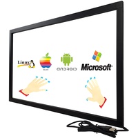 Deyowo 46 Zoll Infrarot Touch Screen Rahmen, IR Touch Screen Overlay, Touch Screen Panel, Free Driver for interactive Whiteboard, Touch LCD Monitor TV