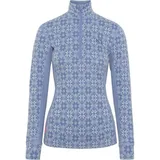 KARI TRAA Damen Rose Half Zip Longsleeve (Größe S, blau)