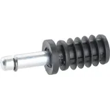 Befestigungsset bestehend aus Einschlaghülse u. Stift für Möbelrollen mit Rückenloch, 13 mm, 2 Stück