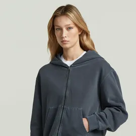 G-Star Damen Washed Zip Relaxed Sweatshirt - L