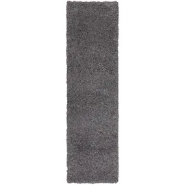 OTTO home Hochflor-Teppich OTTO HOME "Viva Shaggy, in Standard- und Premium-Qualität, 30 mm oder 45 mm Höhe" Gr. 11, grau (stone), B:67cm H:30mm L:230cm, Kunstfaser, Teppiche, Uni Farben, einfarbig, weich, kuschelig, Läufer, Kundenliebling