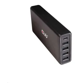 Club 3D USB Typ A und C Ladegerät 5 Ports bis zu 111W