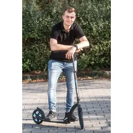 Muuwmi Scooter Pro – Tretroller, 250/215 mm, ABEC 7, GS-geprüft, höhenverstellbar, rot