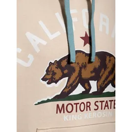 King Kerosin California Motor State Hoodie beige S