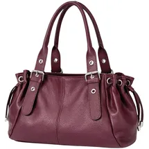 COLLEZIONE ALESSANDRO Schultertasche Bergamo Damen Leder rot