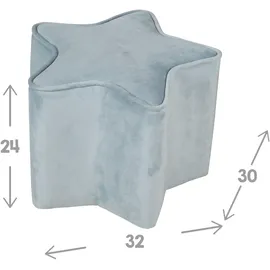 roba Kinderhocker Lil Sofa Sternform sky/hellblau