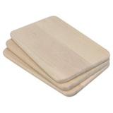 chefware 3er-Set: Schneidebretter in Natur - (L)21,5 x 13,5 x 1 cm,