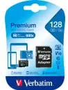 microSDXC Card 128GB, Premium, Class 10, U1 + SD-Adapter