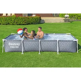 BESTWAY Steel Pro Frame Pool Set 366 x 201 x 66 cm inkl. Filterpumpe