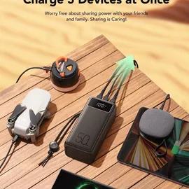 VEGER Tank Boost 56000 mAh, 100 W, 207.50 Wh), Powerbank 130W