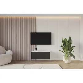 altdecor NOA-2 Lowboard 100 cm x 40 cm x 40 cm Schwarz Holzwerkstoff
