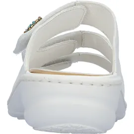 WALDLÄUFER Pantolette »Heria« , Keilabsatz, Sommerschuh, Schlappen in Weite H, Klettverschlüsse Gr. 7 (40,5), weiß, , 37094860-7