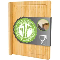 Dune Design DuneDesign Schneidebrett mit Kante 44x34x2 Bambus Schneidbrett Holzbrett mit Kante