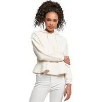 URBAN CLASSICS Ladies Organic Volants (big ) Sweatshirt White 5XL