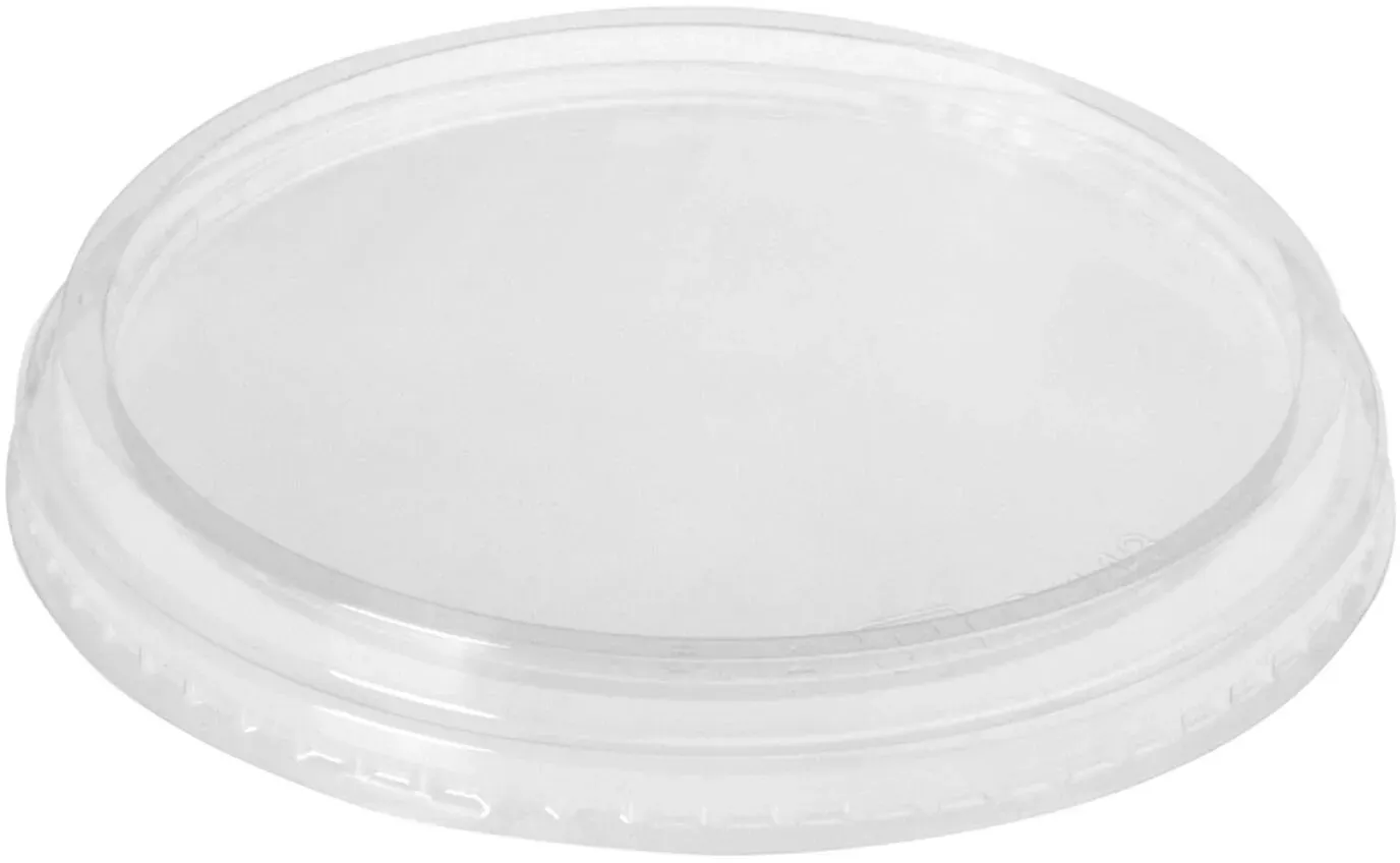 Kunststoffdeckel Transparent mit O 101 mm für Pappbecher Eisbecher, 100 Stk.