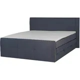 ROLLER Boxspringbett - dunkelgrau - mit Bettkasten - H3 - 180x200 cm