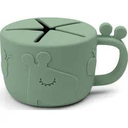 Peekaboo Raffi Baby-Becher grün für Snacks