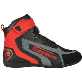 Furygan V4 Easy D3o Motorradschuhe - Schwarz/Grau/Rot / 44
