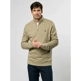 MCS Rundhalspullover "MCS sweatshirt with half-zip MCClement", Herren, Gr. S, laurel oak, Obermaterial: 100% Baumwolle, Pullover Rundhalspullover