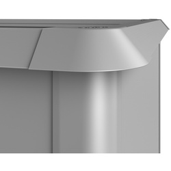BIOHORT Schneckenschutz, HxL: 4 x 208cm - silberfarben