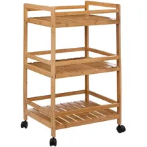 5five simply smart 5five - beistelltisch 3 ebenen mittel modell "linha" bambus